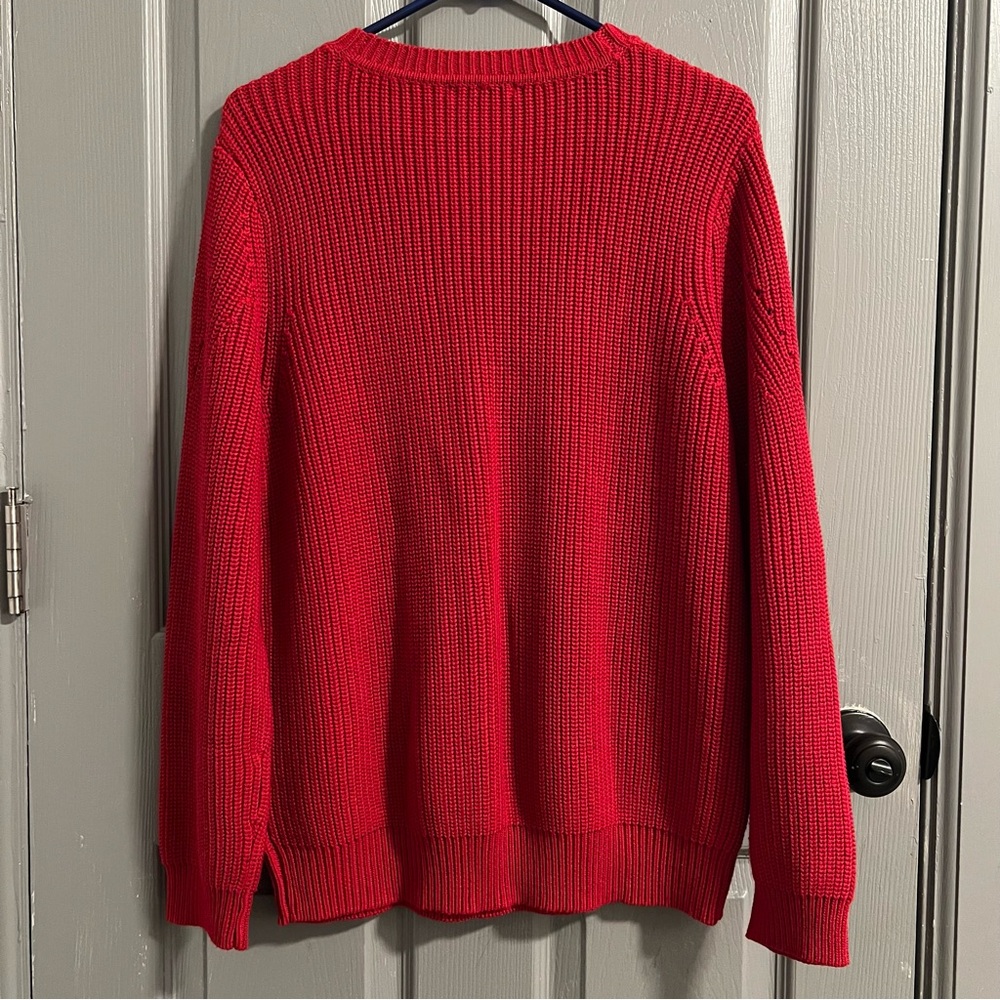 Appleseed's Red Classic Crewneck Sweater - Picture 4 of 7